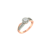 18K Gold & Diamond Ring For Women LR-4094